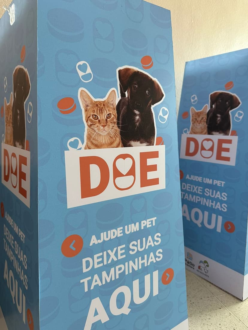 Recolhimento de Tampinhas e Lacres em parceria com a Rio Eco Pets